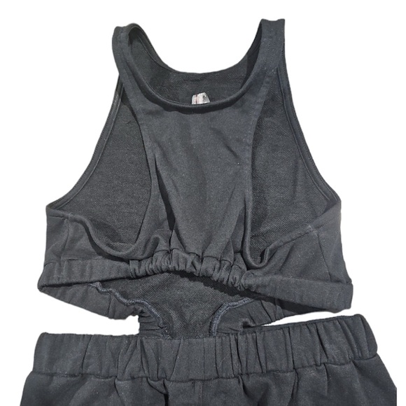 Free People Take Your Best Shot One-sie Jumpsuit Black NWOT - Picture 7 of 9